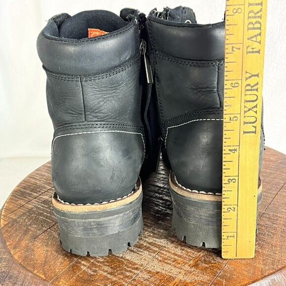 Harley Davidson Boots Mens 10.5 Bentler 6 Inch Side Zip Ankle Full Grain Leather main image 9